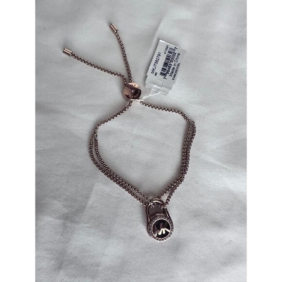 New Michael Kors ROSE GOLD Chain Bracelet SS MK LEGO MKJ7382791 - Picture 1 of 4